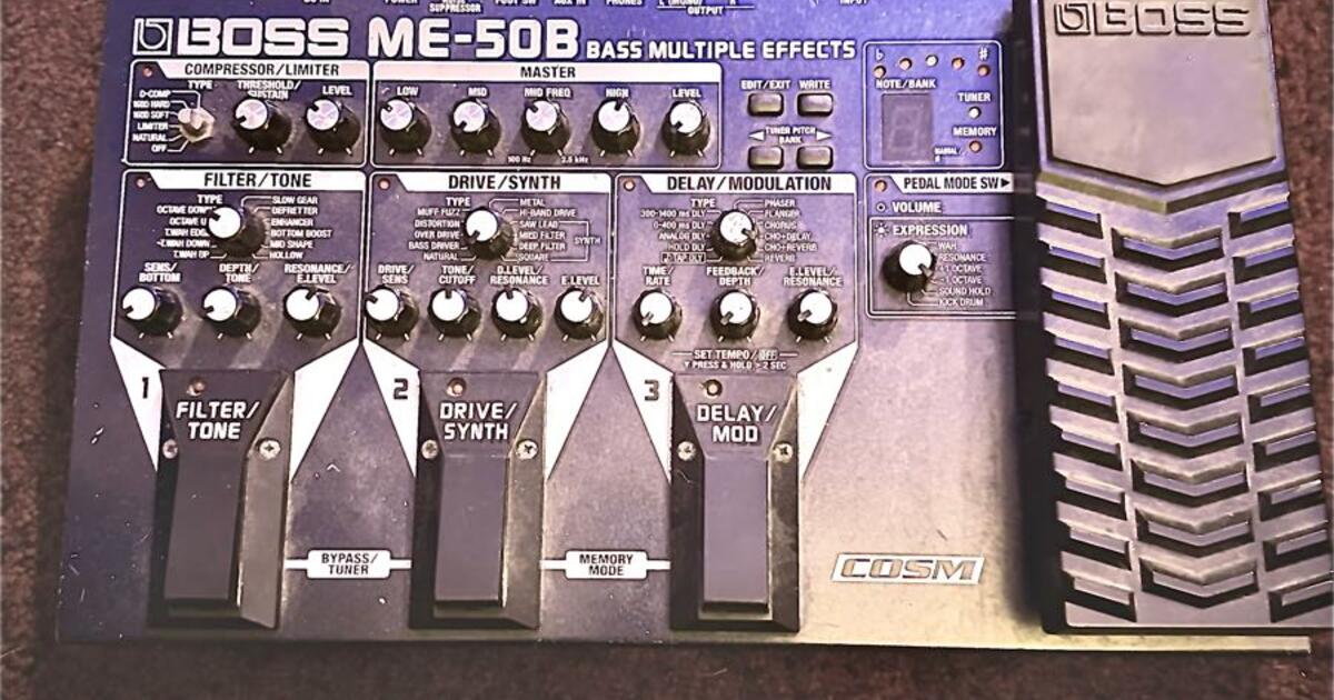 BOSS ME-50B Bass Effects & Petal Board For $140 In Denver, CO