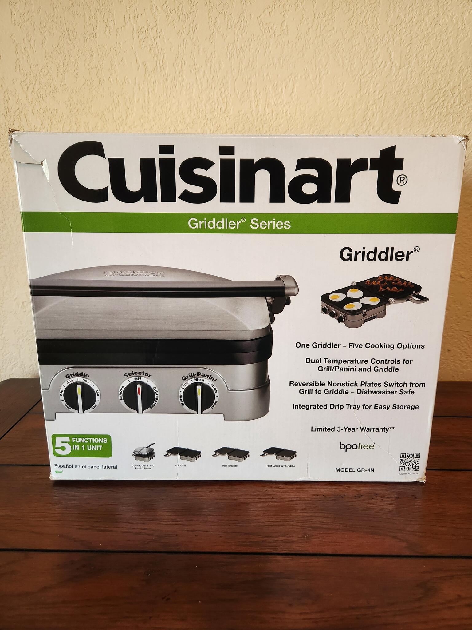 Cuisinart GR4N 5in1 Silver Griddler Bundle for 65 in Fort Worth, TX