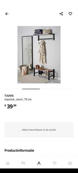 IKEA Tjusig Kapstok Zwart Voor 20 € Groningen, ZH Gratis/Te Koop — Nextdoor