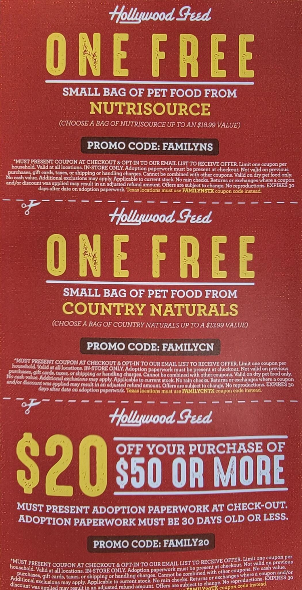 Hollywood feed outlet locations