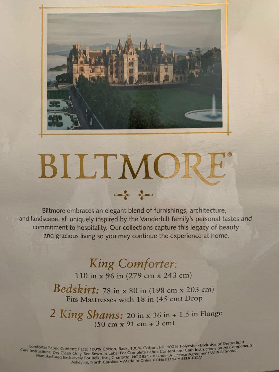 King size Biltmore comforter w/2shams &skirt for 65 in Calabash, NC