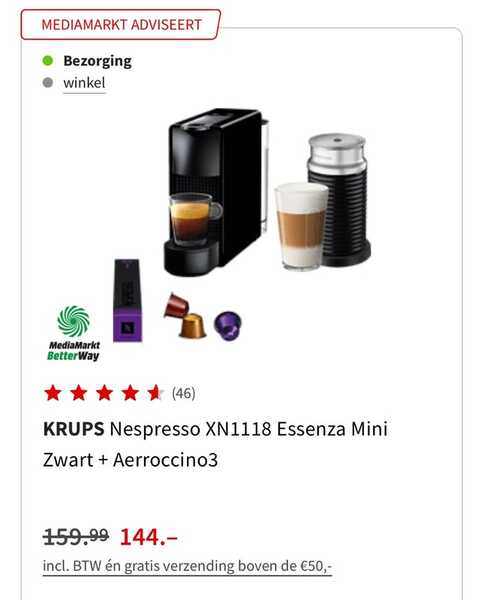 Nespresso Koffie Apparaat Melkopschuimer Voor 100 € Haarlemmermeer, | Gratis/Te Koop — Nextdoor