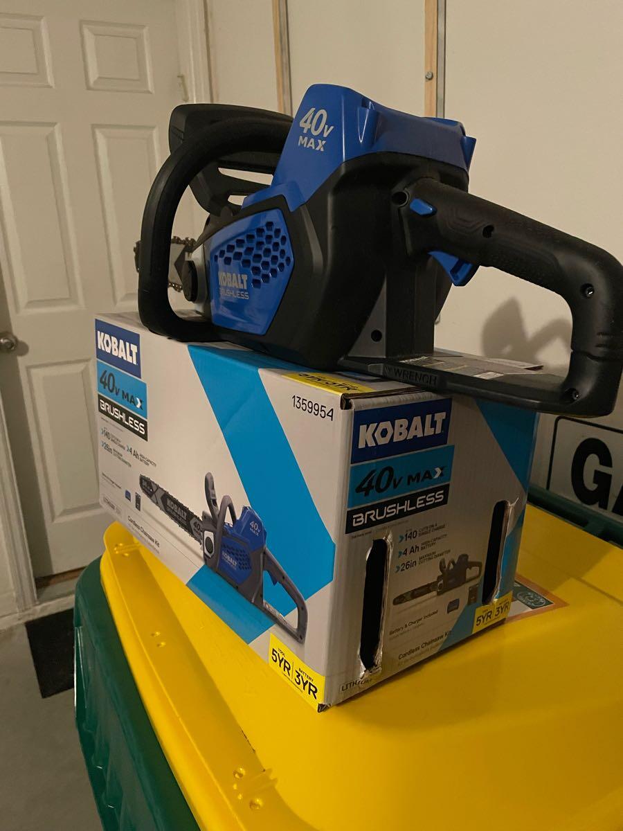 Kobalt Gen4 40-volt brushless battery chainsaw for $45 in Deland, FL ...