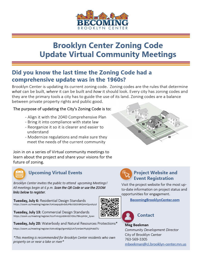 Brooklyn Center Zoning Code Update (Virtual Community Meetings) (City