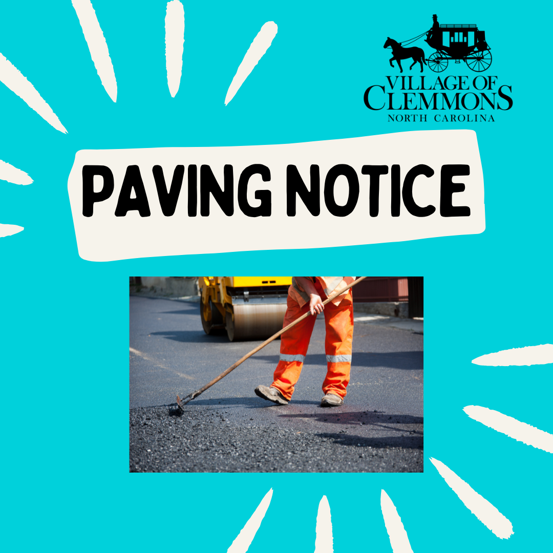 Paving Construction in Village of Clemmons (Village of Clemmons ...