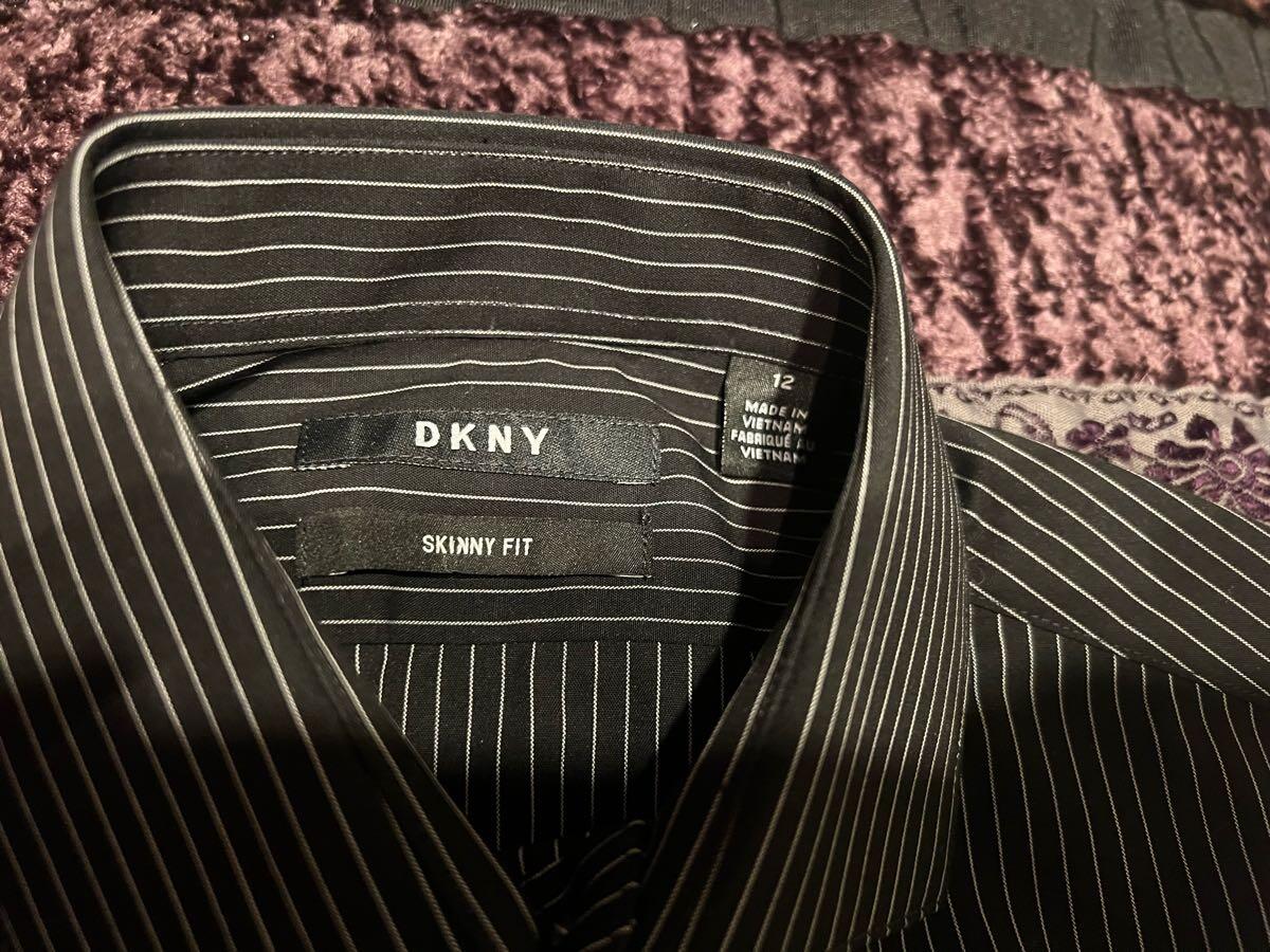 slim fit dress slacks DKNY 22911 100% Cotton Boy's Dress Shirt - Solid Broadcloth main image 0