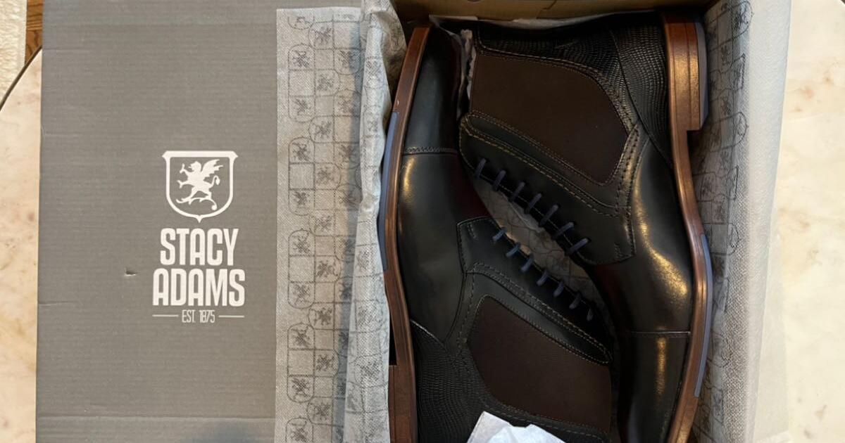 stacy adams men's rafferty cap toe lace up boots