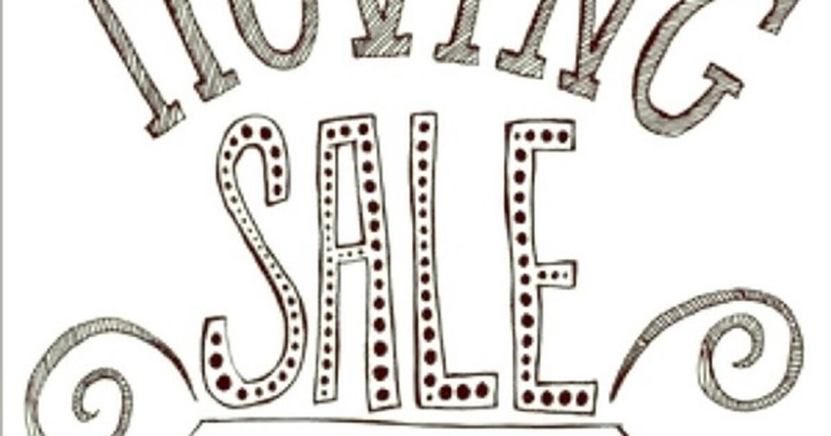 Moving SaleFurniture and Household Items FRIDAY APRIL 7th for 1 in