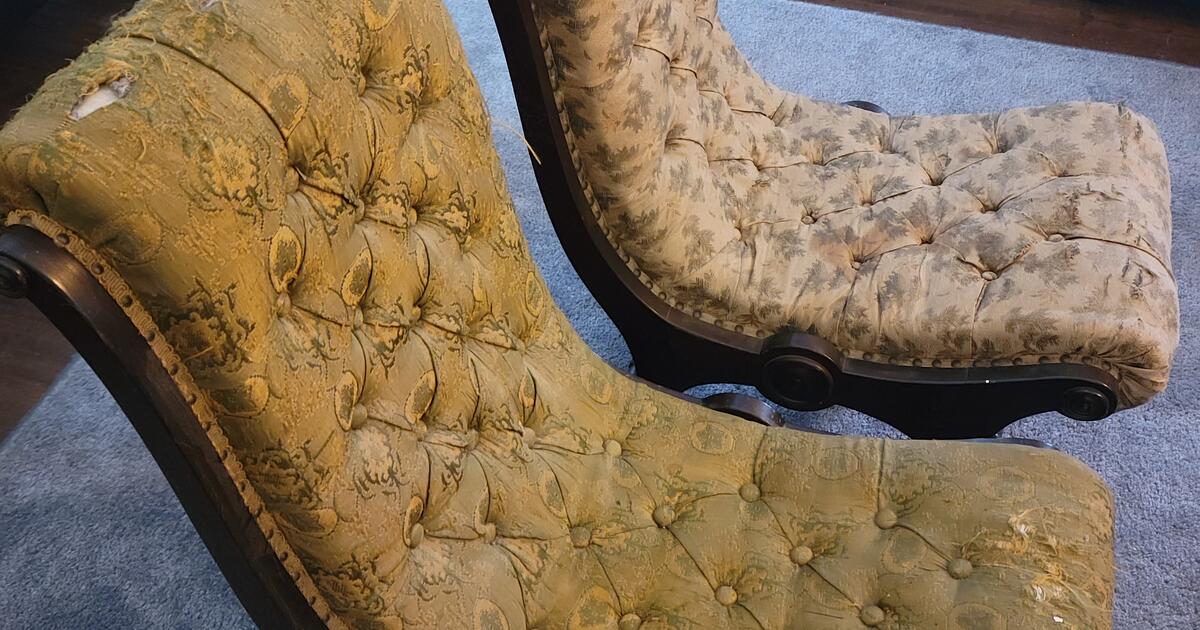 Japanese Obi Slipper Chairs (2) for 200 in Littleton, CO For Sale