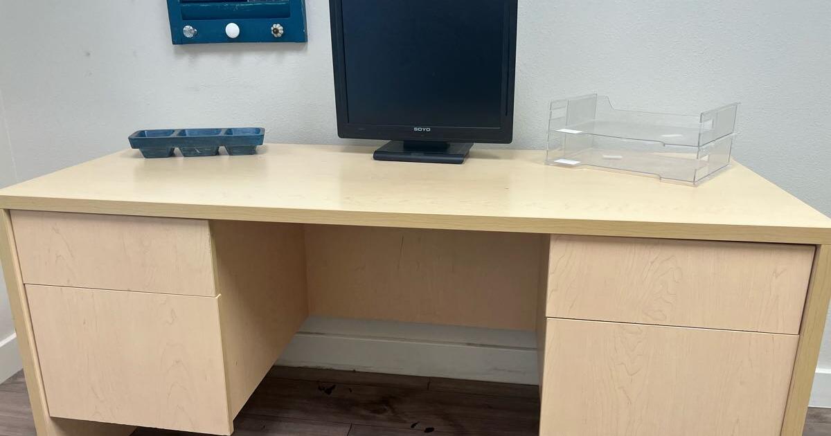 Desks, room dividers, silk plants, chairs, front office desk for Free in Raleigh, NC For Sale