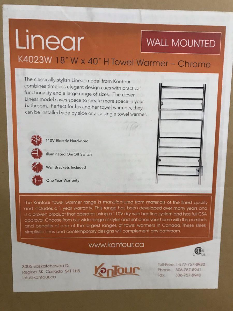 Linear Electric Towel Warmer New In Box For $50 In Stamford, CT | For Sale  u0026 Free — Nextdoor