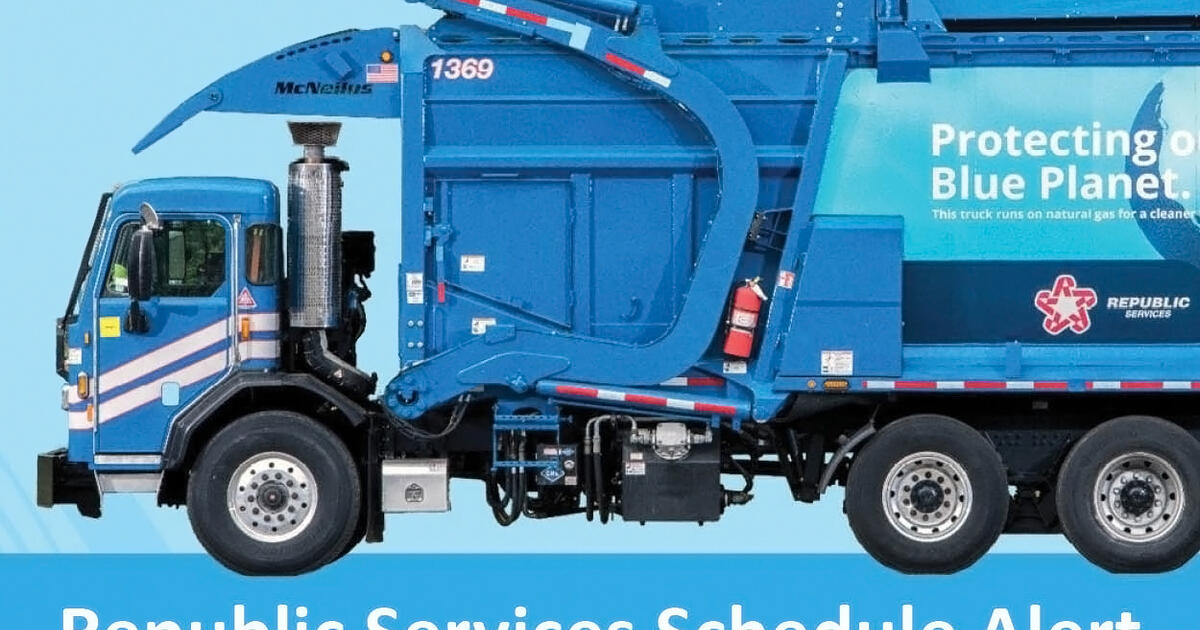 Trash Services Delayed Trash collection from Republic Services will be