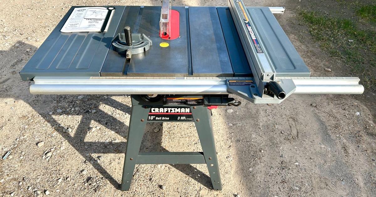 Craftsman 10 Inch Belt Drive Table Saw for $580 in Houston, TX | For ...