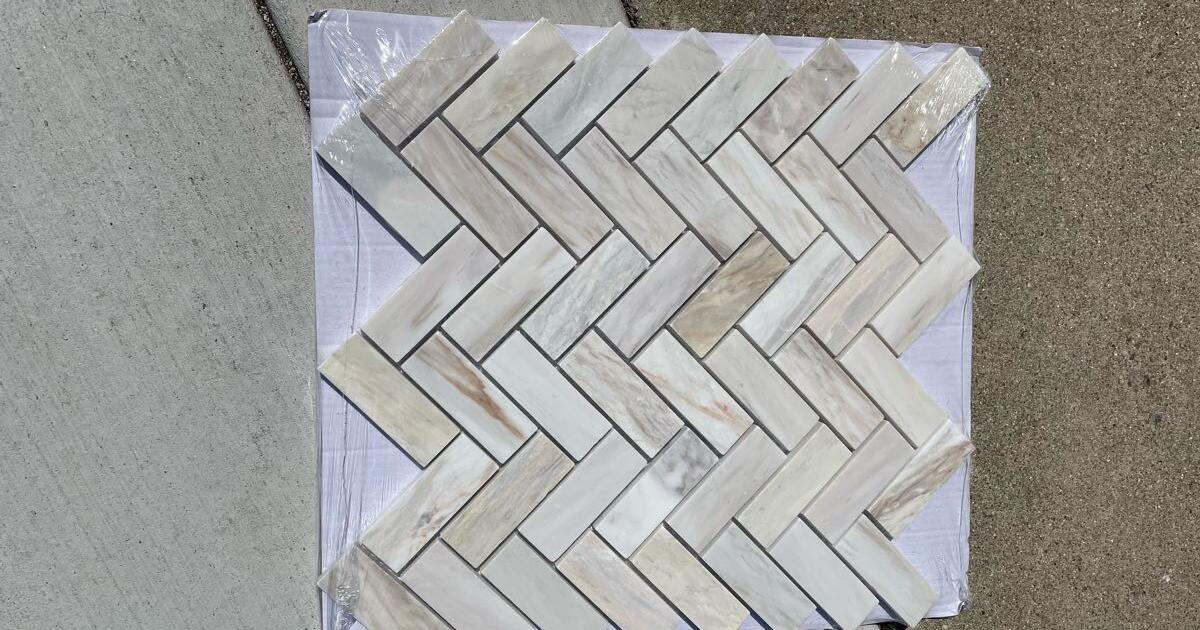 Herringbone marble tile for $120 in Chula Vista, CA | Finds — Nextdoor