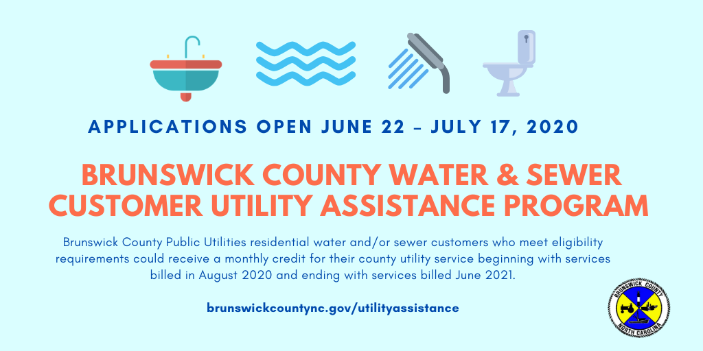 Apply Now Brunswick County Water and Sewer Customer Utility Assistance