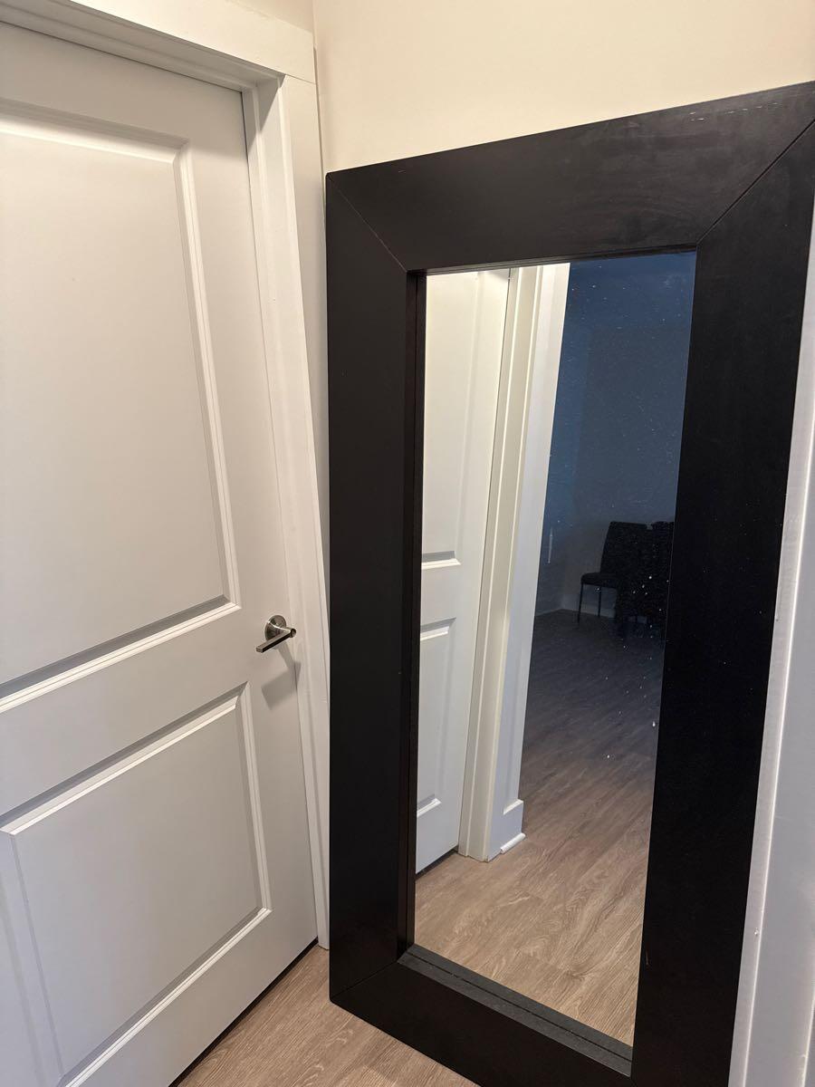 Large Black Framed Mirror