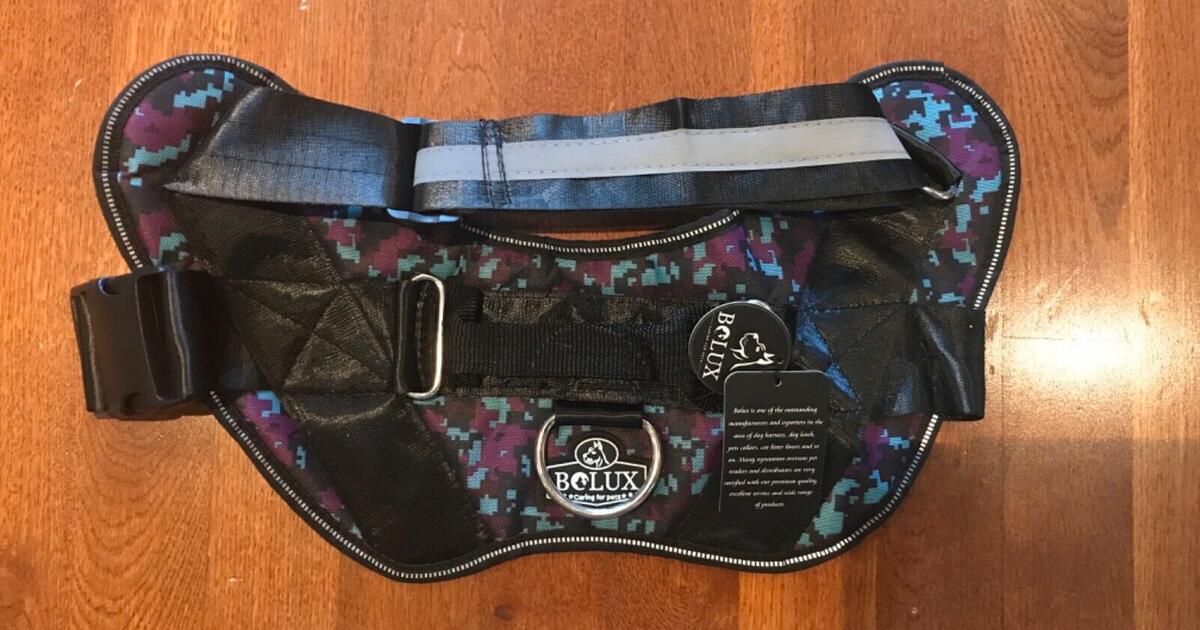 Bolux Over Head Dog Harness Easy On and Off Pet Vest Harness Reflective Large New for 10 in