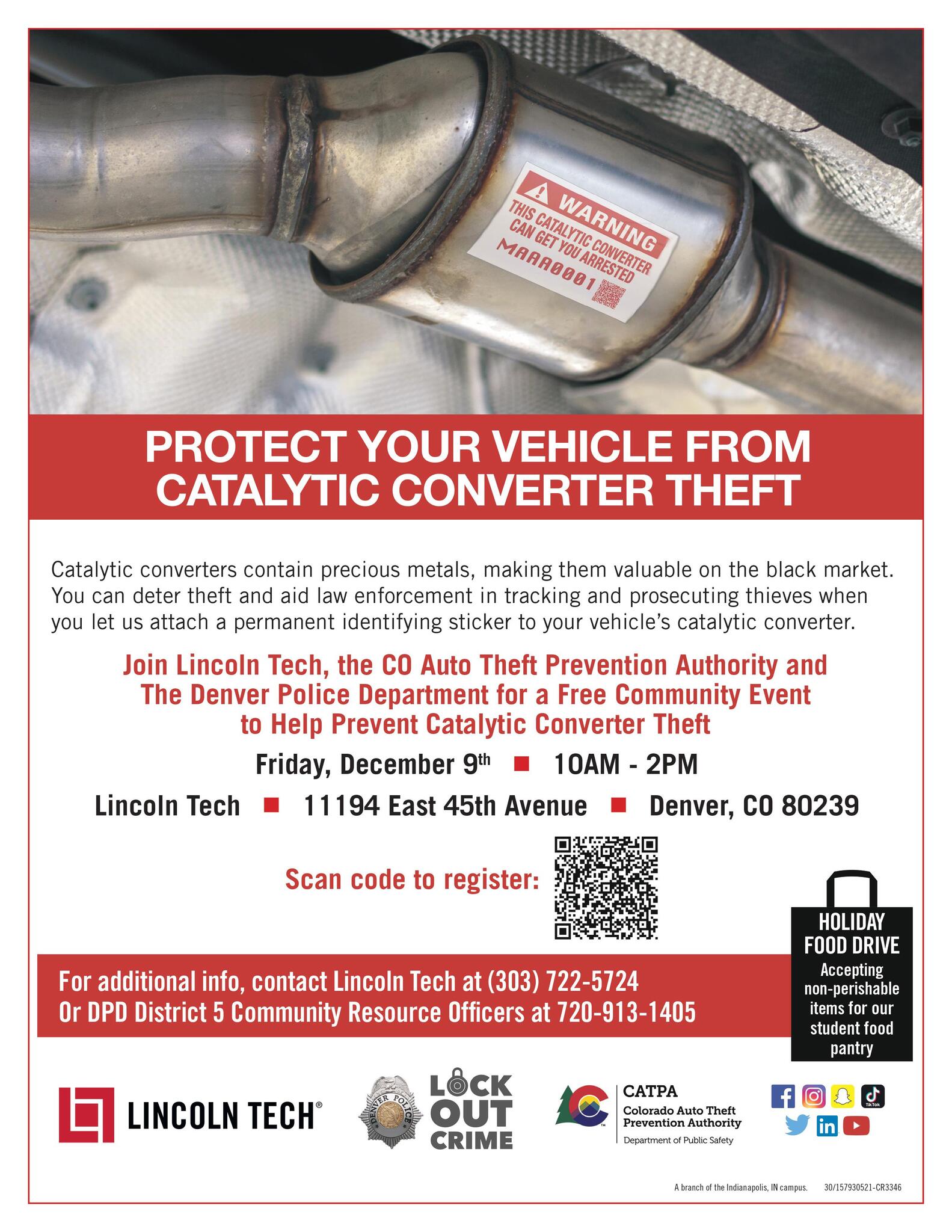 Catalytic Converter antitheft event (Denver Police Department