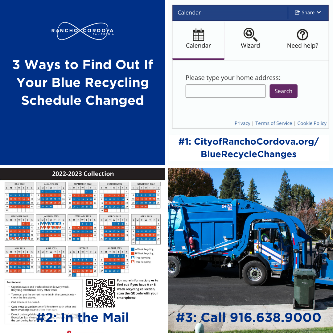 Food Waste Recycling and Blue Recycling Schedule Change (City of Rancho