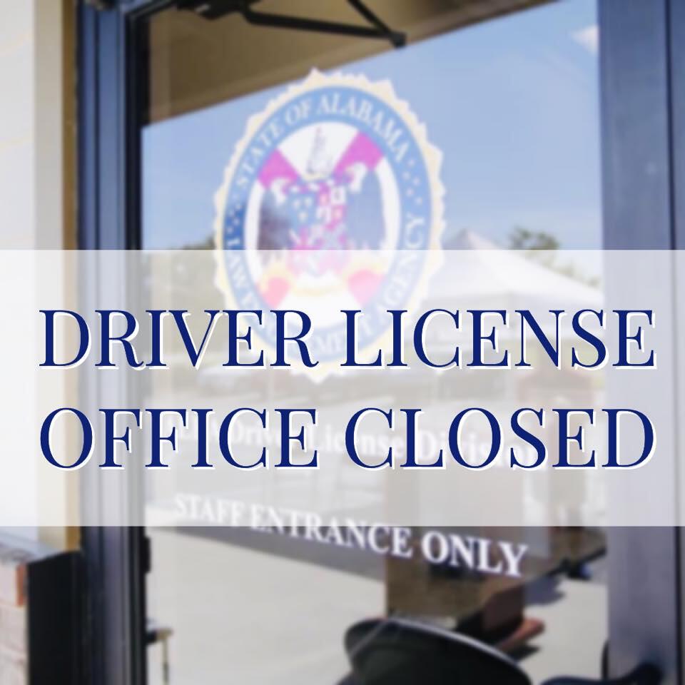 ALEA Driver License Offices Closed due to Inclement Weather (Alabama Law Enforcement Agency