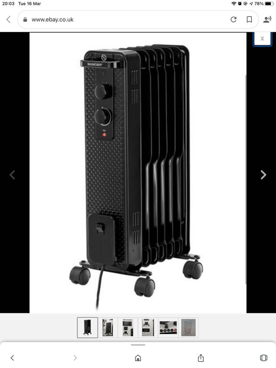 Silvercrest Oil Filled Radiator For £10 In Ferring, Englu0026 | For Sale u0026 Free  — Nextdoor