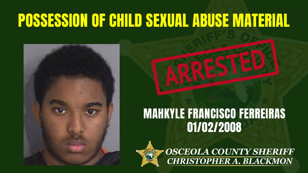🚨 ICAC Arrest | The Osceola County Sheriff’s Office arrested a suspect ...