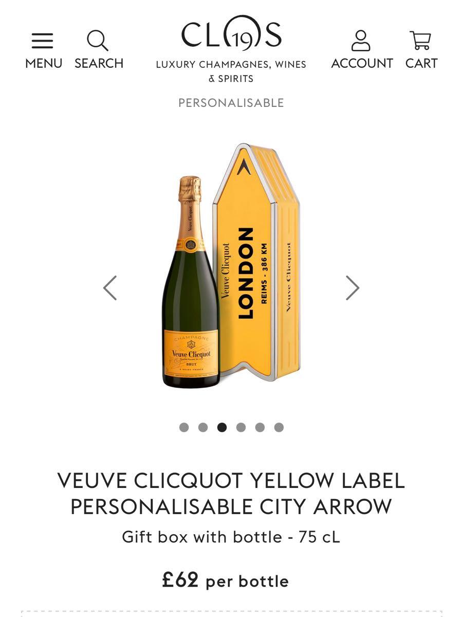 VEUVE CLICQUOT ORANGE LABEL BRUT – Wilibees Wines & Spirits