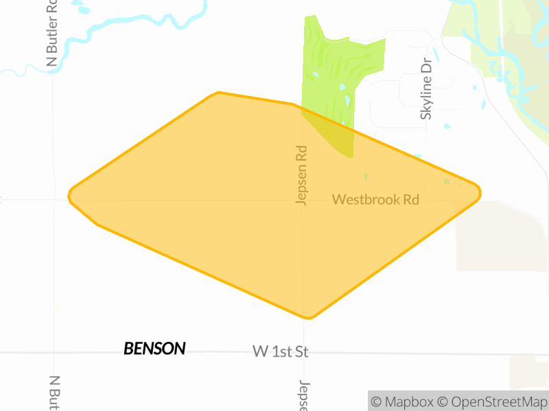 ⚠️ Cedar Falls Utilities issued a power outage alert in Black Hawk