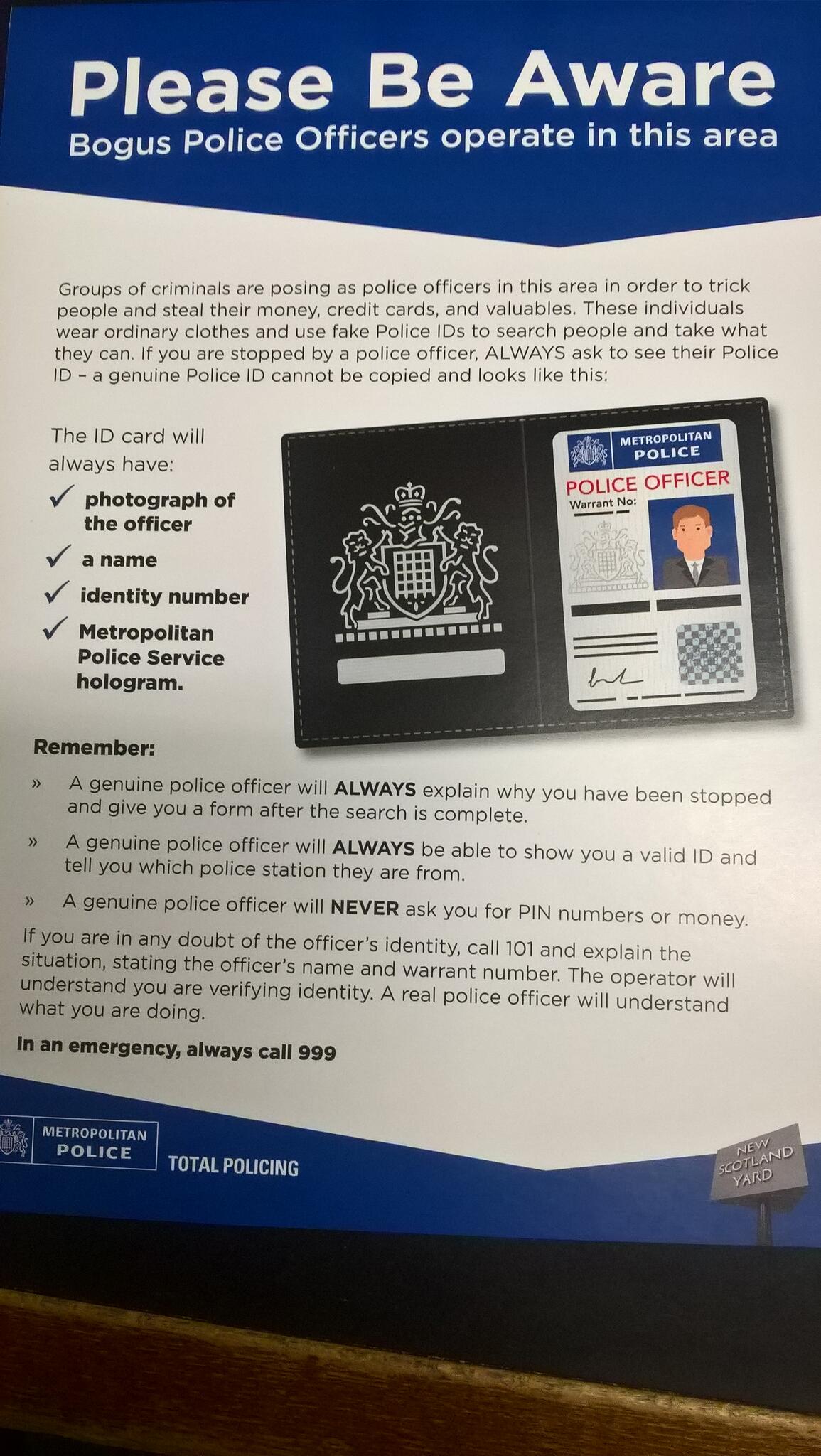 Met Police Id Card