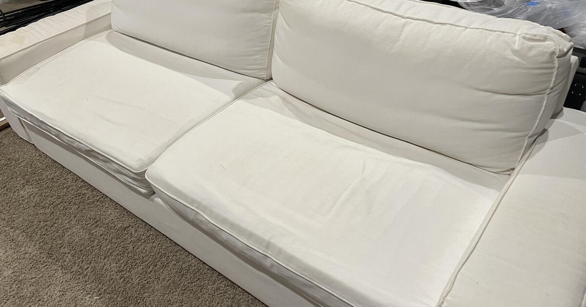Ikea White Fabric Sofa with Pull Out Bed for Free in Katy, TX Finds