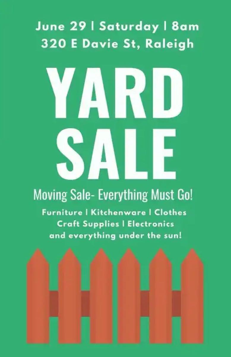 Yard Sale Downtown...