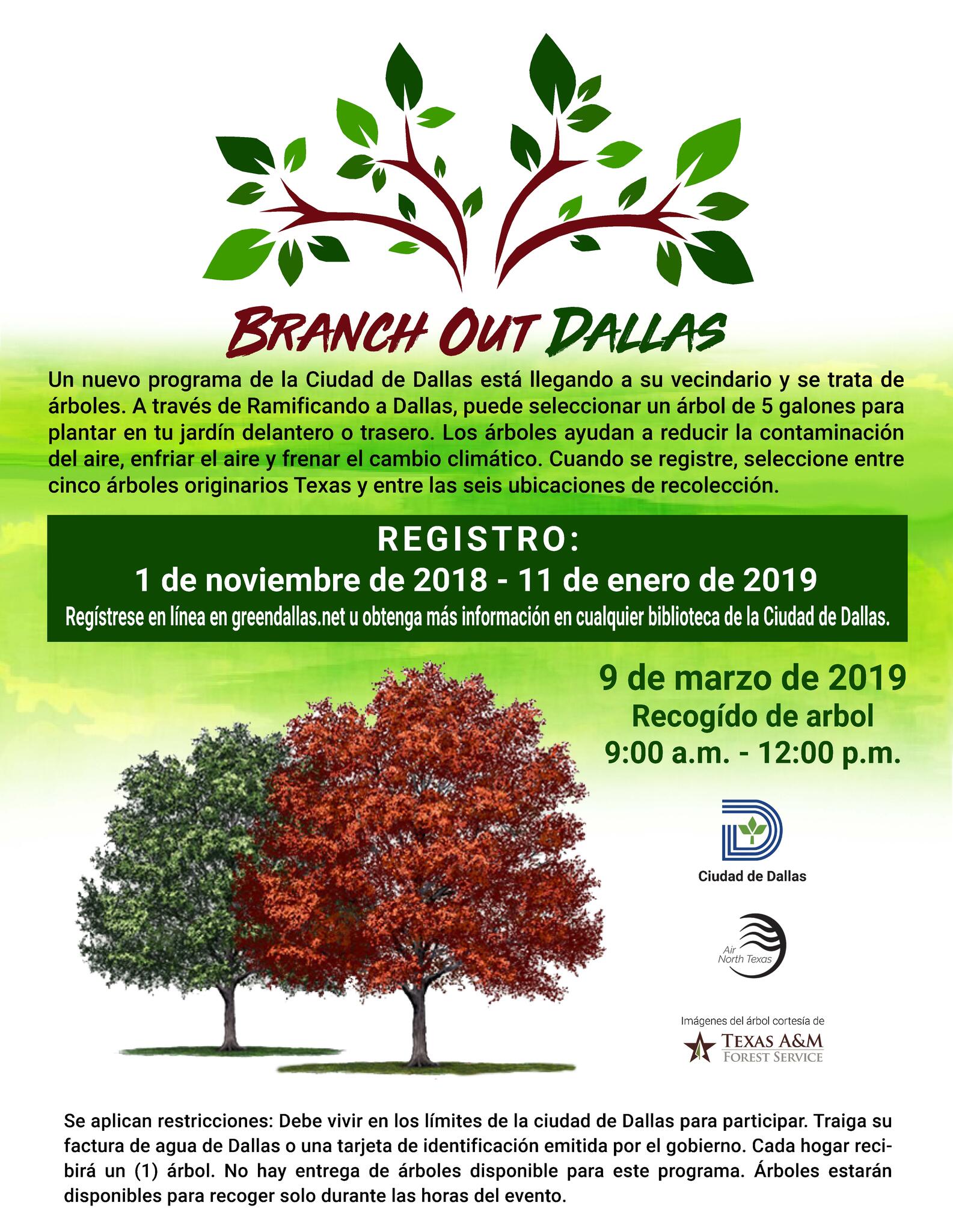 Branch Out Dallas Registration is Open (City of Dallas) — Nextdoor