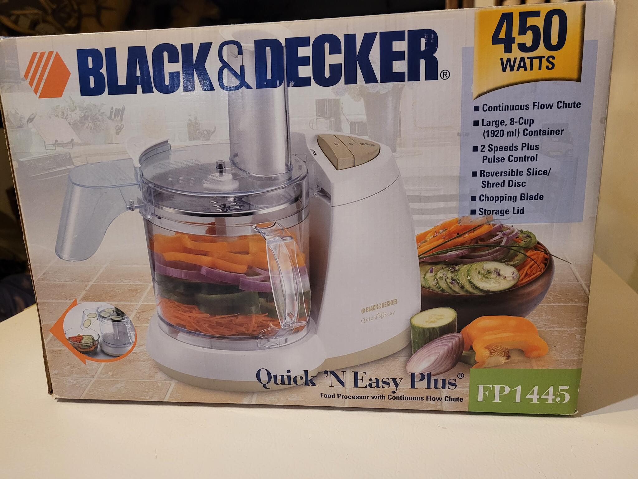 BLACK+DECKER Black Quick 'N Easy 8 Cup Food Processor