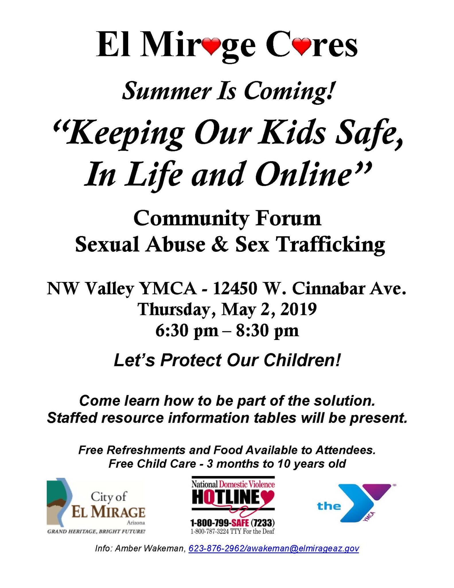 El Mirage Cares Event Coming May 2! “Keeping Our Kids Safe, In Life and  Online” (City of El Mirage) — Nextdoor — Nextdoor