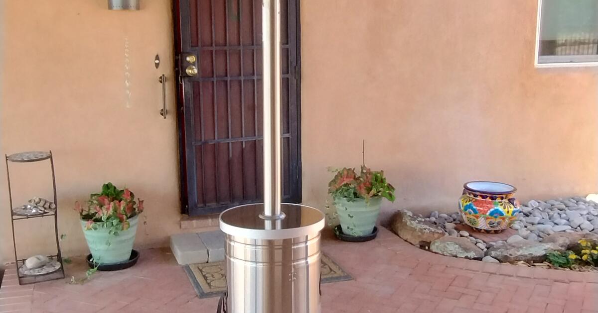 Patio Heater Hampton Bay 48,000 Btu stainless steel. Model NCZHG