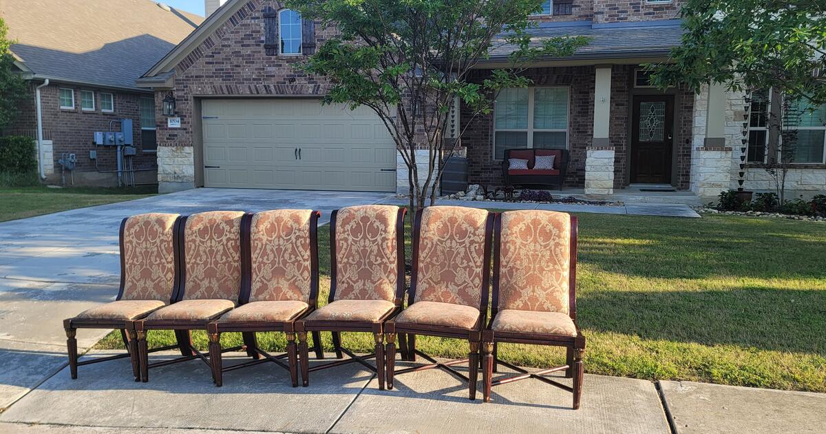 Free 6 dining chairs, not the table Triana for Free in Helotes, TX