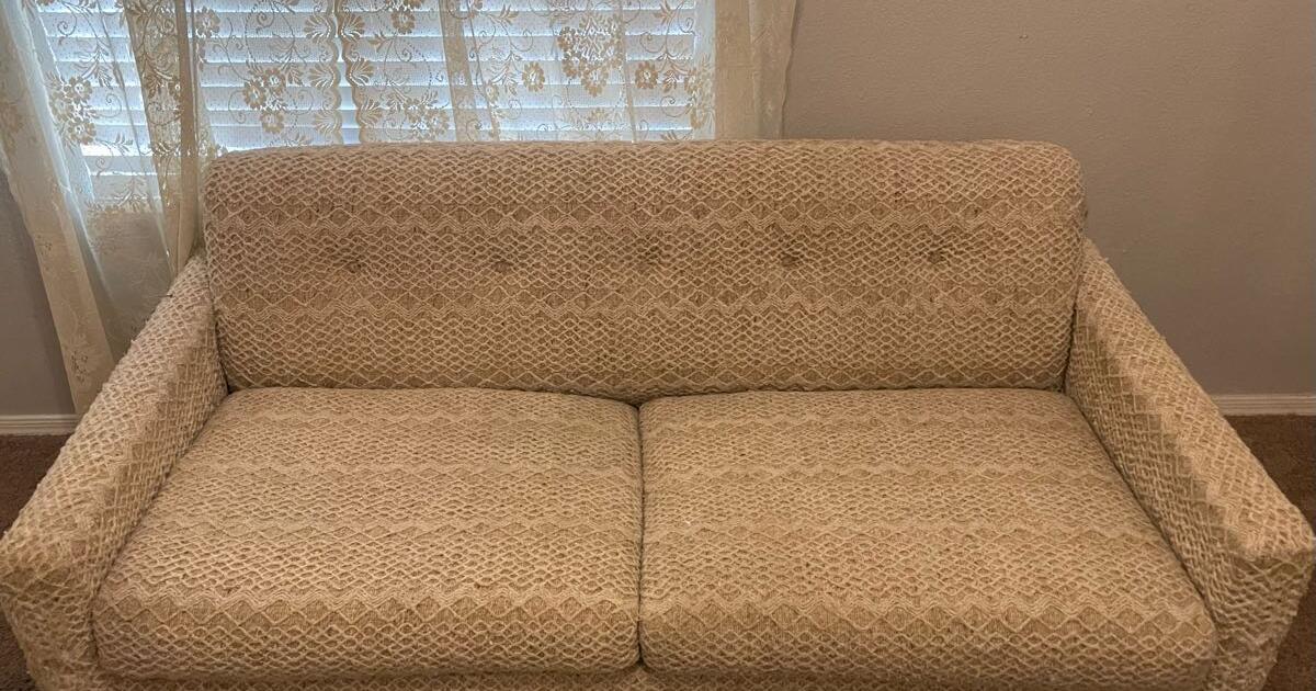 Sofa loveseat couch pullout bed sleeper vintage boho for 200 in