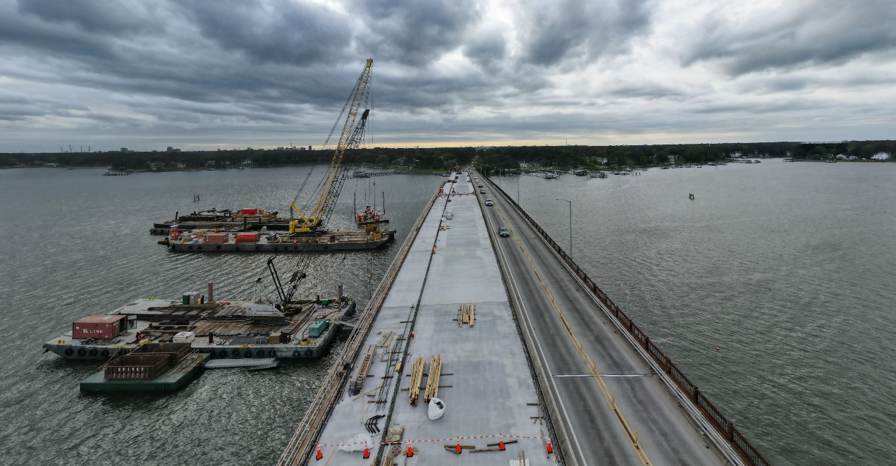 Churchland Bridge Replacement Project Alternating Lane Closures ENDED