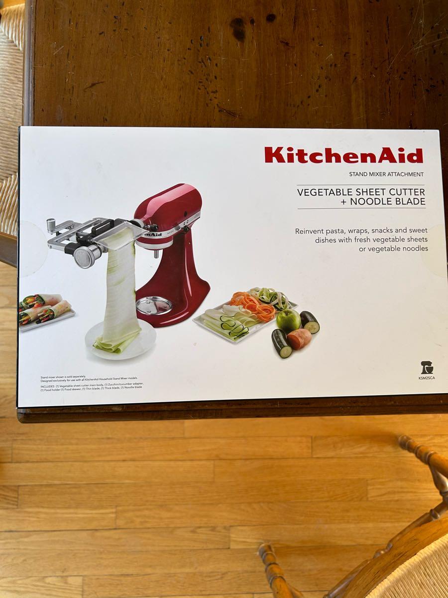 KitchenAid Vegetable Sheet Cutter Attachment with Noodle Blade KSM2SCA