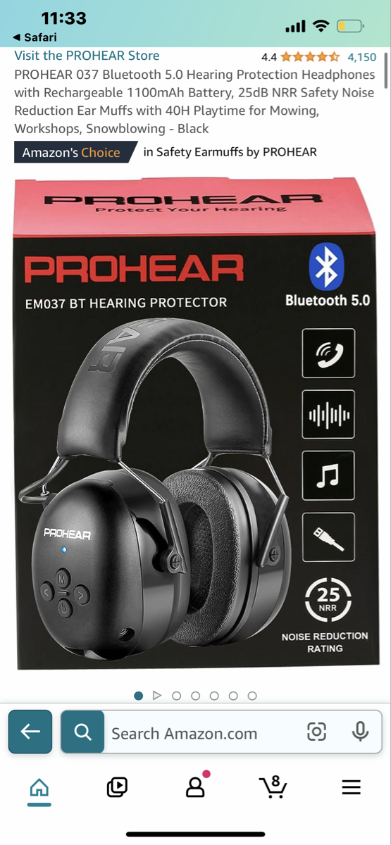 PROHEAR 037 Bluetooth 5.0 Hearing Protection Headphones For $40 In Mesa, AZ  For Sale  Free — Nextdoor