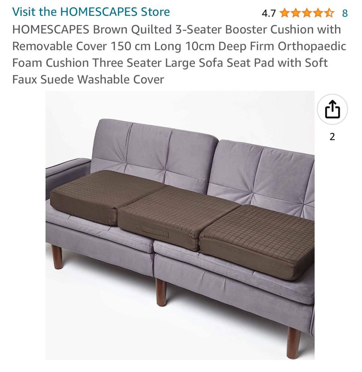 3 seater 2024 sofa booster cushion