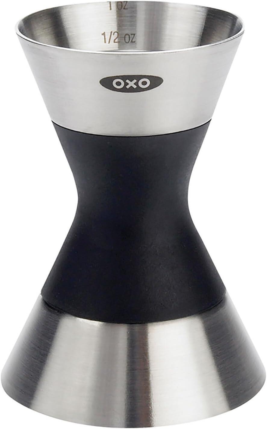 Oggi Cocktail Shaker + OXO Double Jigger