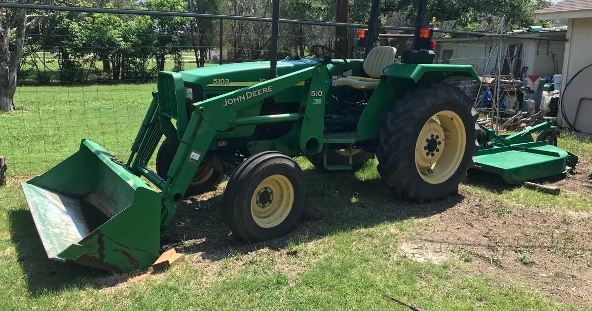 2003 John Deere 5103 Tractor, 510 Loader, LX6 Deck for 19600 in Kerrville, TX Finds — Nextdoor