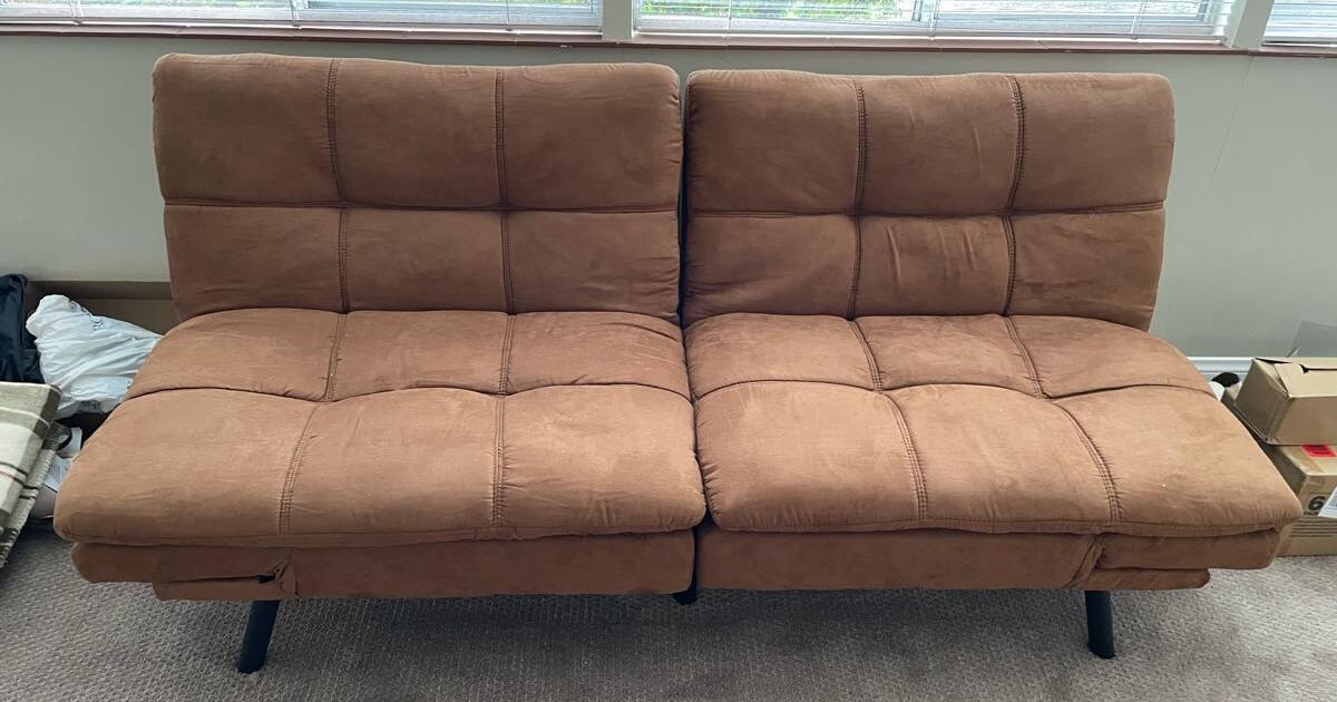 FUTON Memory Foam Faux Suede (Color Camel) for 200 in San Marcos