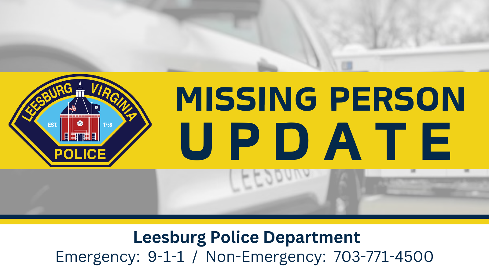 FINAL UPDATE: The missing juvenile has been located safe. (Leesburg ...