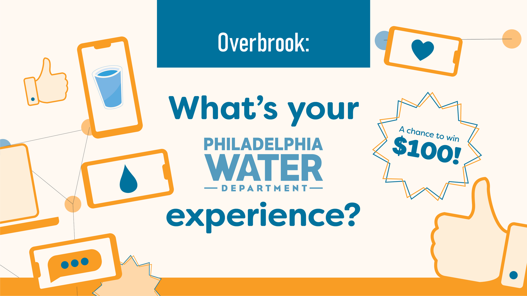 Overbrook residents, want a chance to win 100? (Philadelphia Water
