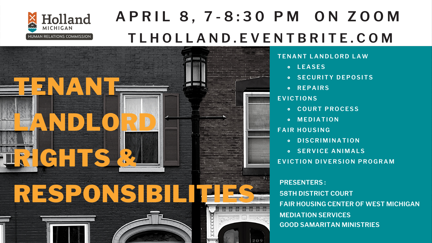 Revised Time for Tenant Landlord Training (City of Holland) &mdash;  Nextdoor — Nextdoor