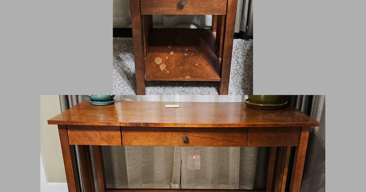 Wood Furniture Matching Set (Desk, Night Stand or End Table) for 65 in Pasadena, CA For Sale