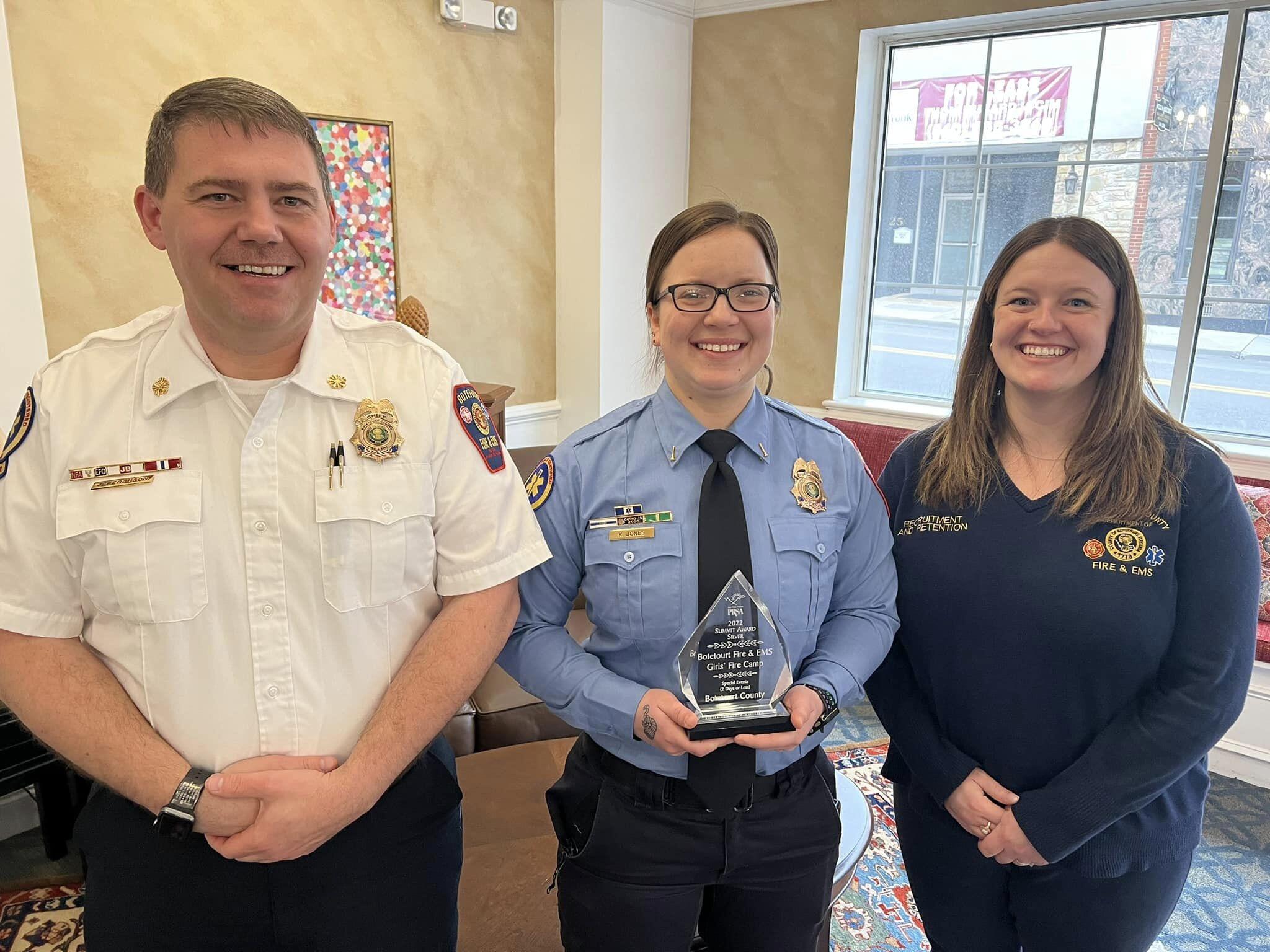 On Thursday, February 16, 2023, Botetourt Fire & EMS was presented with