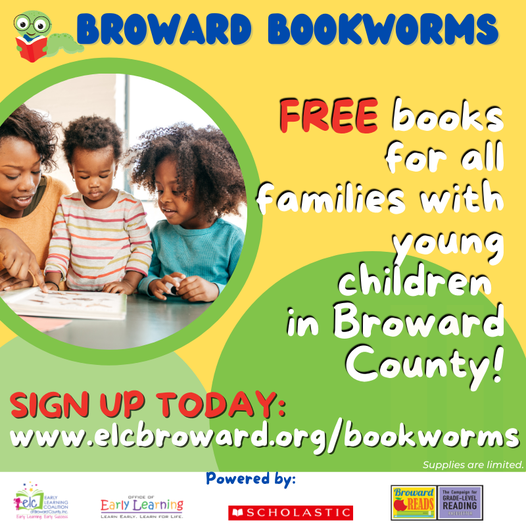 ELC of Broward County Offers FREE Books for Children Under 5 📚 (City of